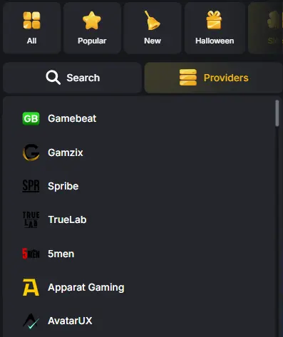 Kaasino Software providers