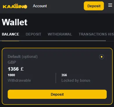Kaasino wallet